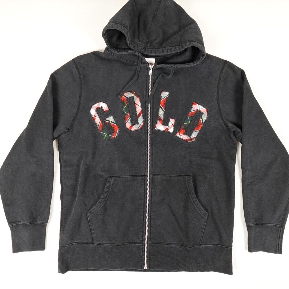 Acapulco Gold Hoodie Plaid Spellout Logo Y2K Streetwear Made in Canada